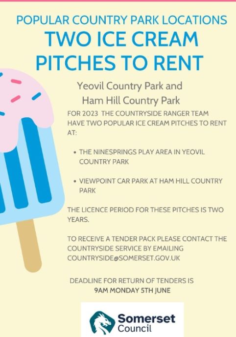 Ice cream pitches available to rent